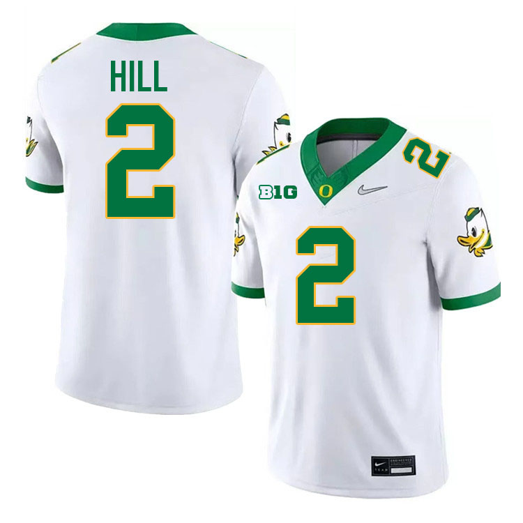 Troy Hill Oregon Jersey,Oregon Ducks Football Uniforms Youth-White 2024